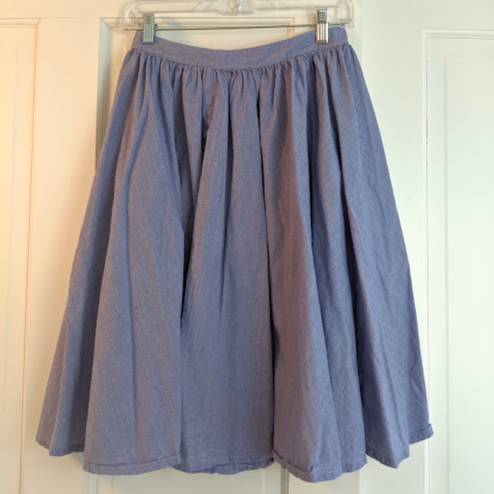 Full Peasant Midi Skirt w/ Pockets